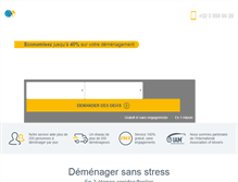 Tablet Screenshot of demenageursinternationaux.be